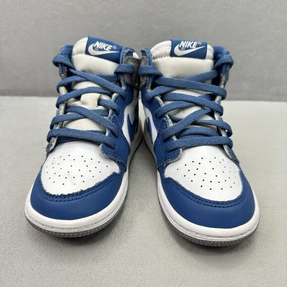 Nike Air Jordan 1 Retro High OG (TD) Size 9C Shoes 'True Blue' Athletic Sneakers - Picture 2 of 8
